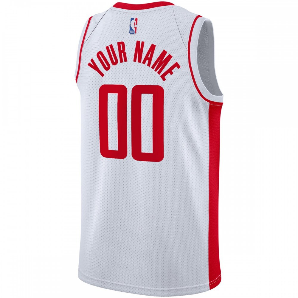 Houston Rockets 2020/21 Swingman Custom Jersey - Association Edition - White-Pro Kit Vault | Brand New 26/27 Sports Jerseys